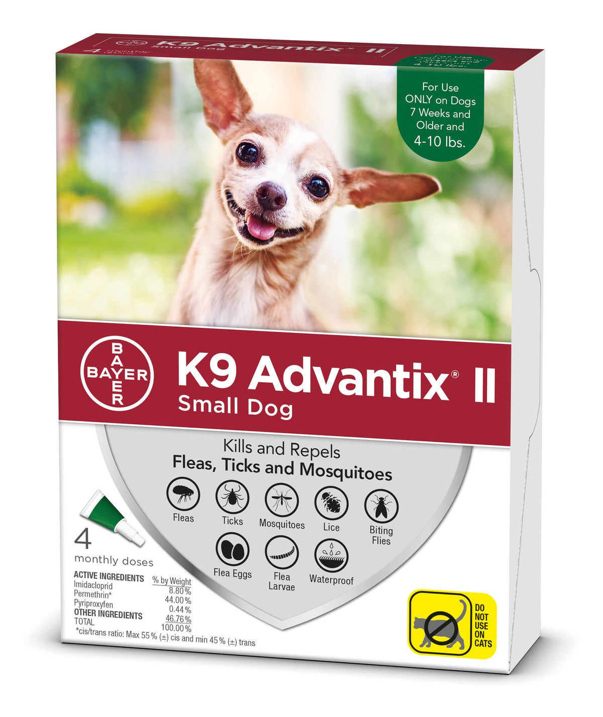 K9 Advantix II for Small Dogs, 4 Pack F8022