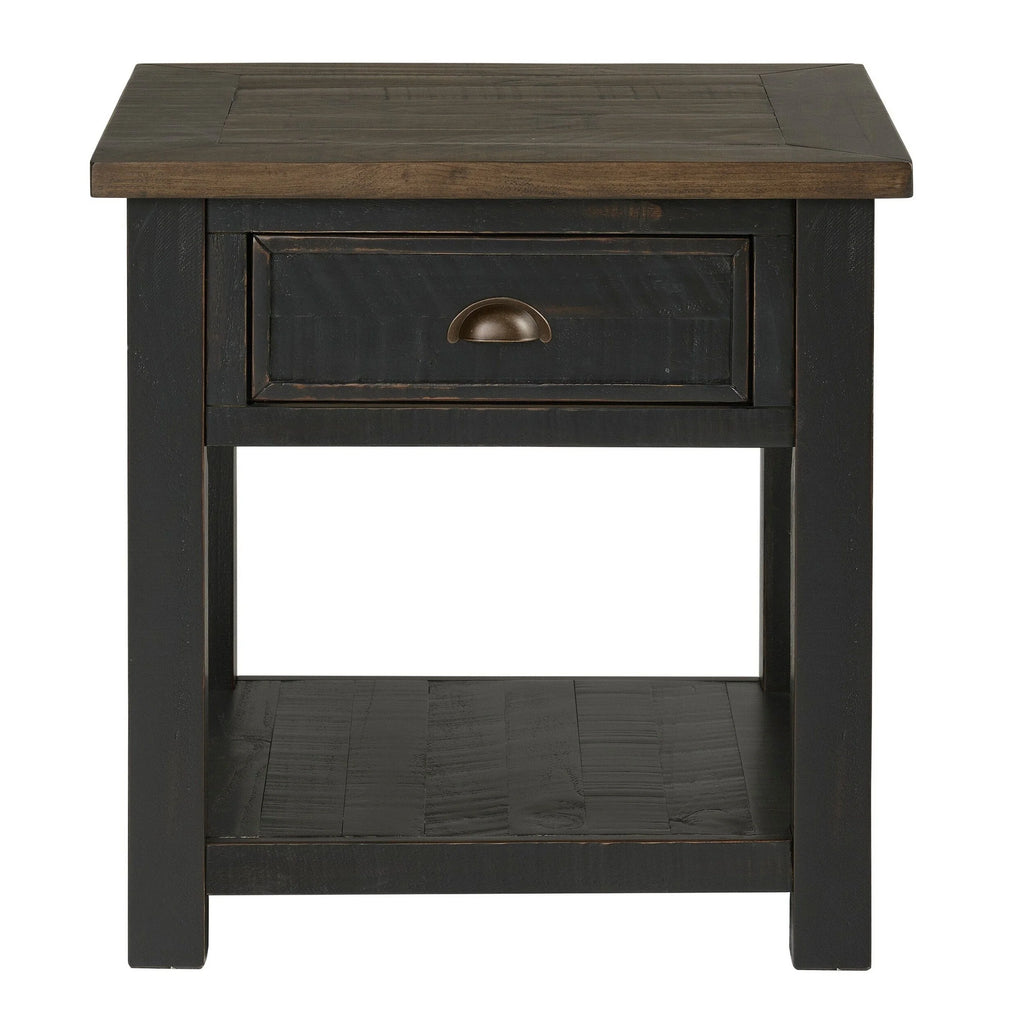 24 Inch End Table with Drawer and Shelf X607