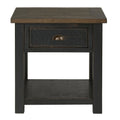 24 Inch End Table with Drawer and Shelf X607