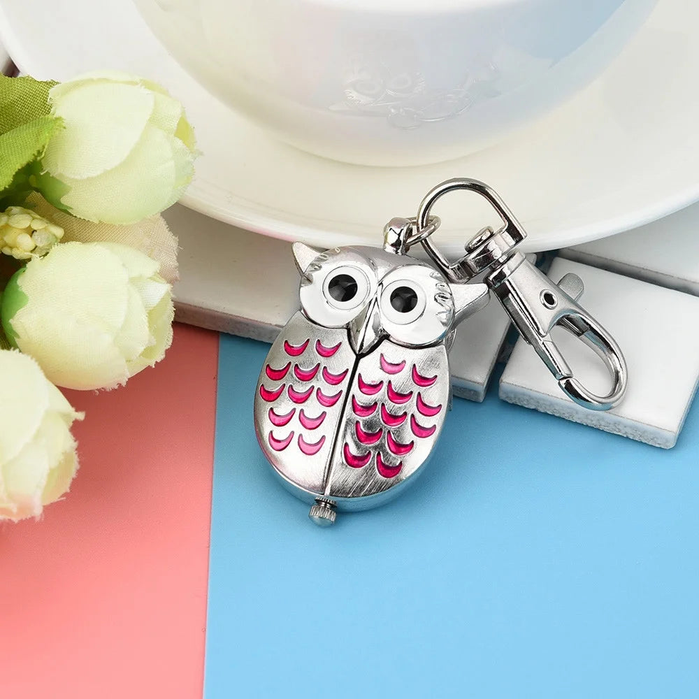 Owl Watch Clip Pocket Keychain R30439