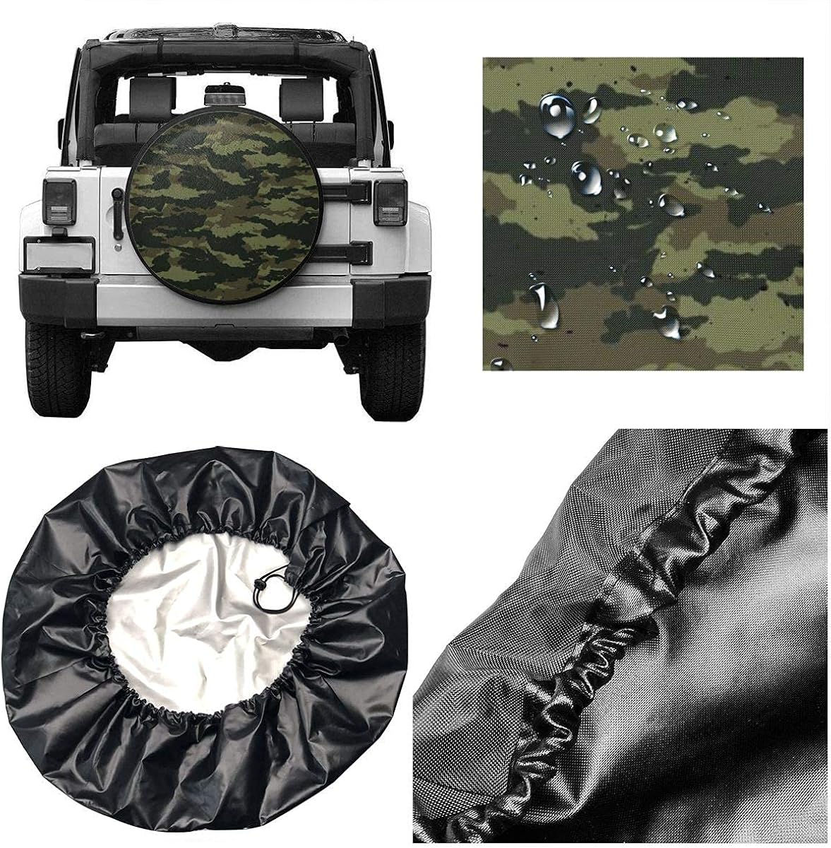 Waterproof Dust-Proof Universal Wheel Tire Protectors Pack of 2 J133