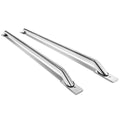 Pair of Stainless Steel Chrome Truck Side Bar Rail M1116