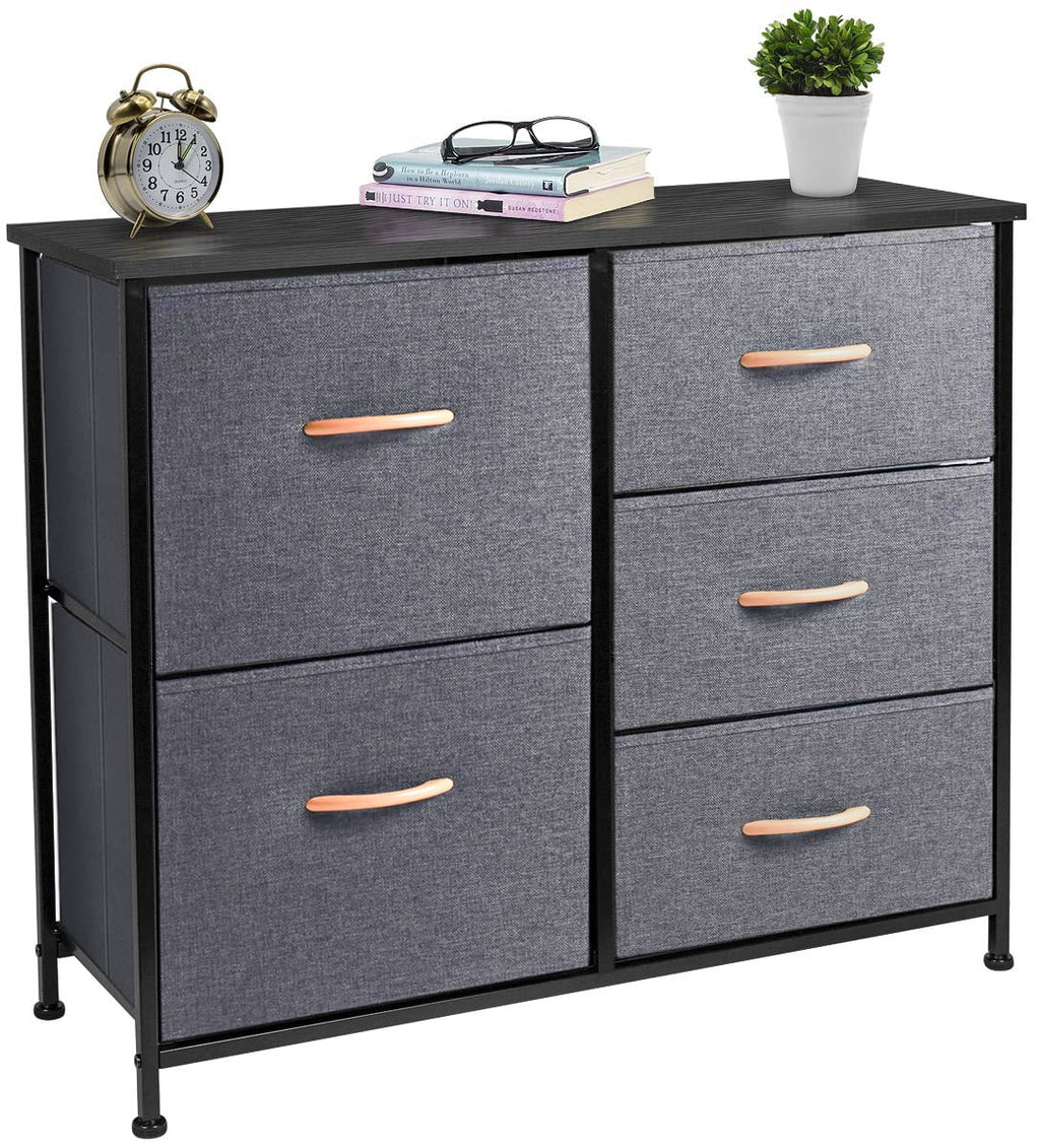 5 Drawer Fabric Dresser Storage Tower A34011