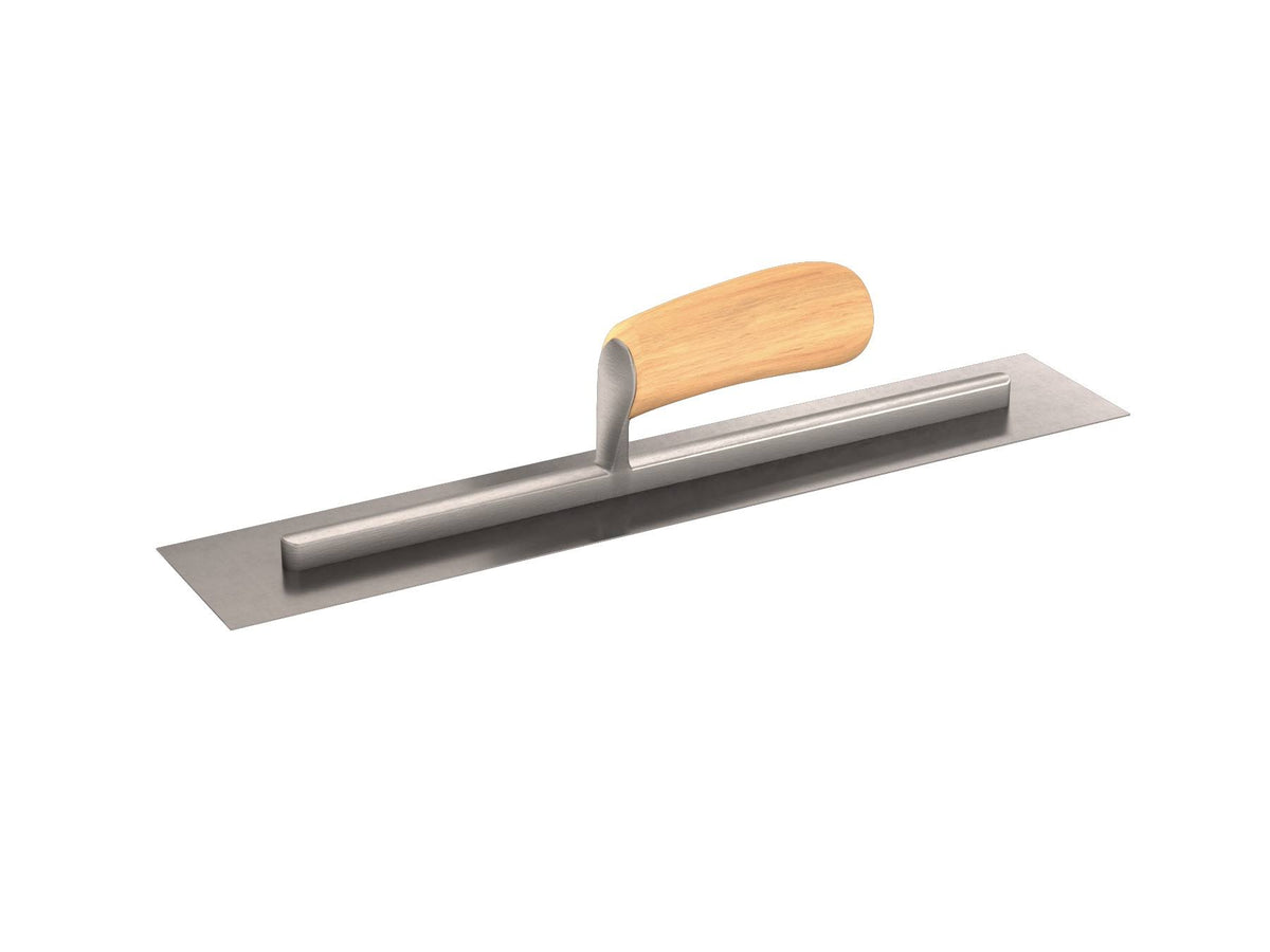 Carbon Steel Finish Trowel with Wood Handle V6571