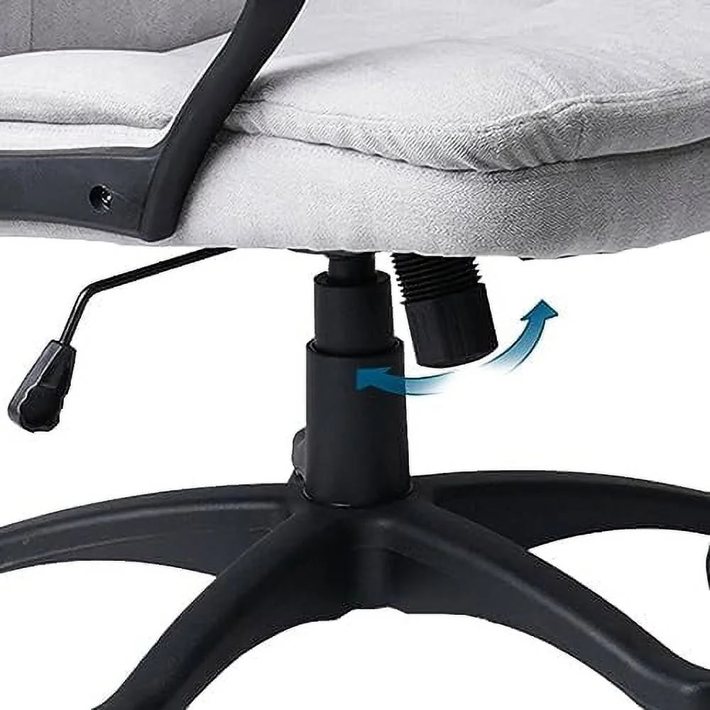 Ergonomic Upholstered Swivel Office Chair with Headrest and Armrest S137045