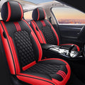 Red Leather Car Seat Covers Full Set S376