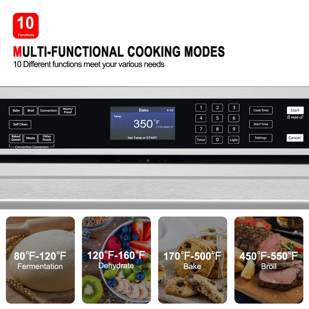 30'' Electric Wall Oven 5.0 Cu.ft. Self-Cleaning Stainless Steel I17857