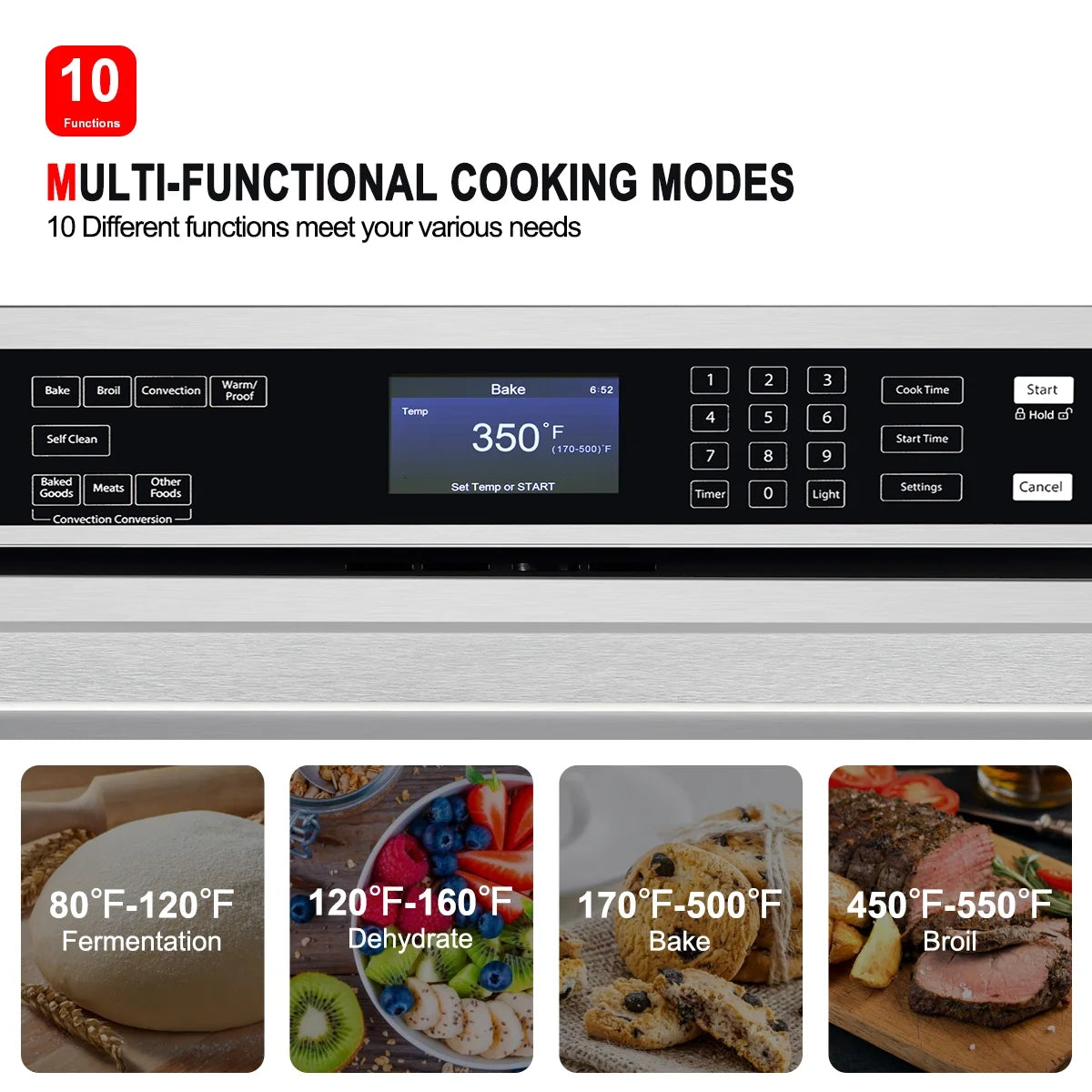 30'' Electric Wall Oven 5.0 Cu.ft. Self-Cleaning Stainless Steel I17857