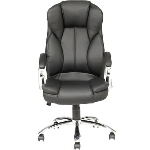 Black Ergonomic High Back PU Leather Office Chair with Lumbar Support R56581