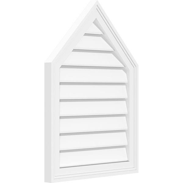 Peaked Top Surface Mount PVC Gable Vent Q899