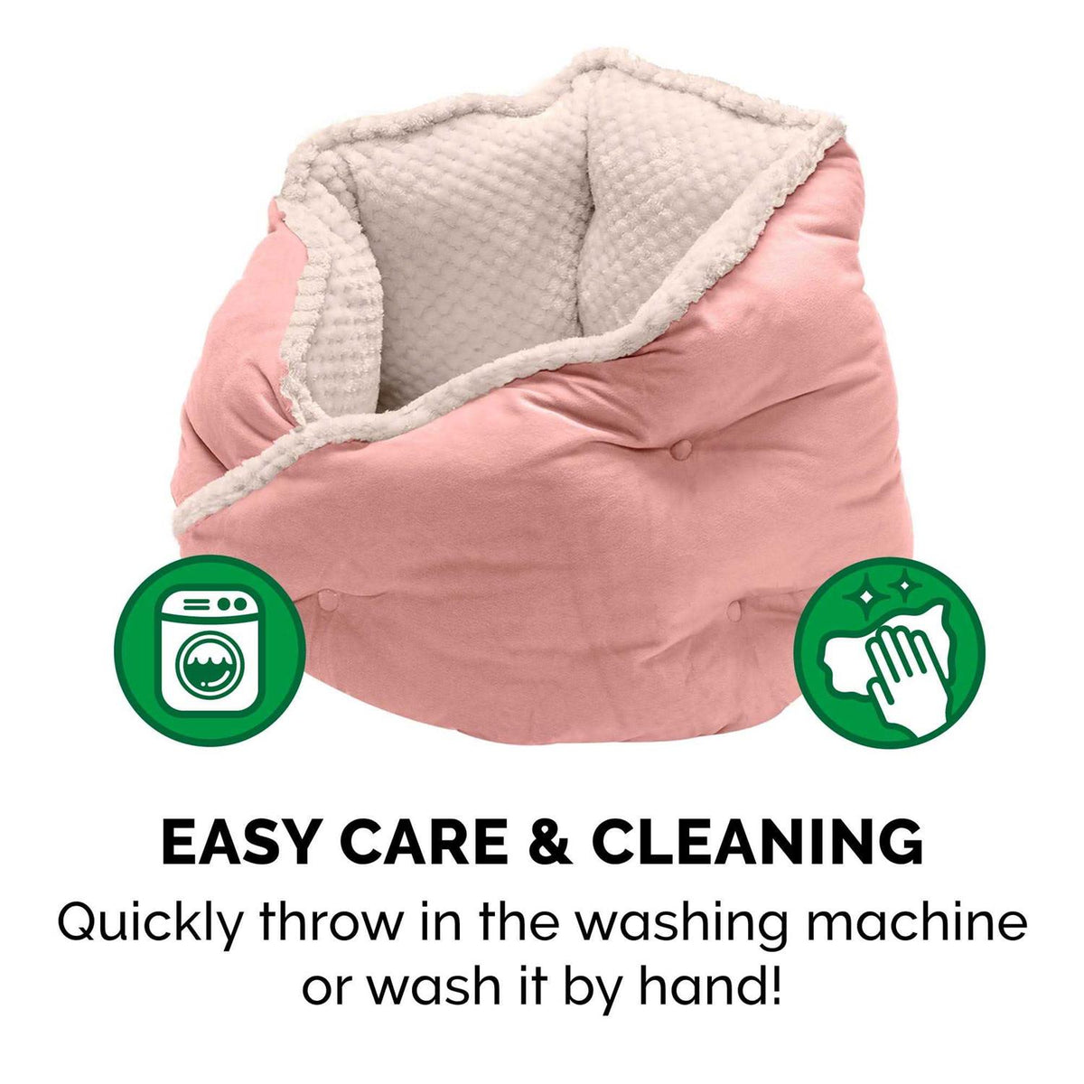 Faux Fur Velvet Calming Hug Bed P777