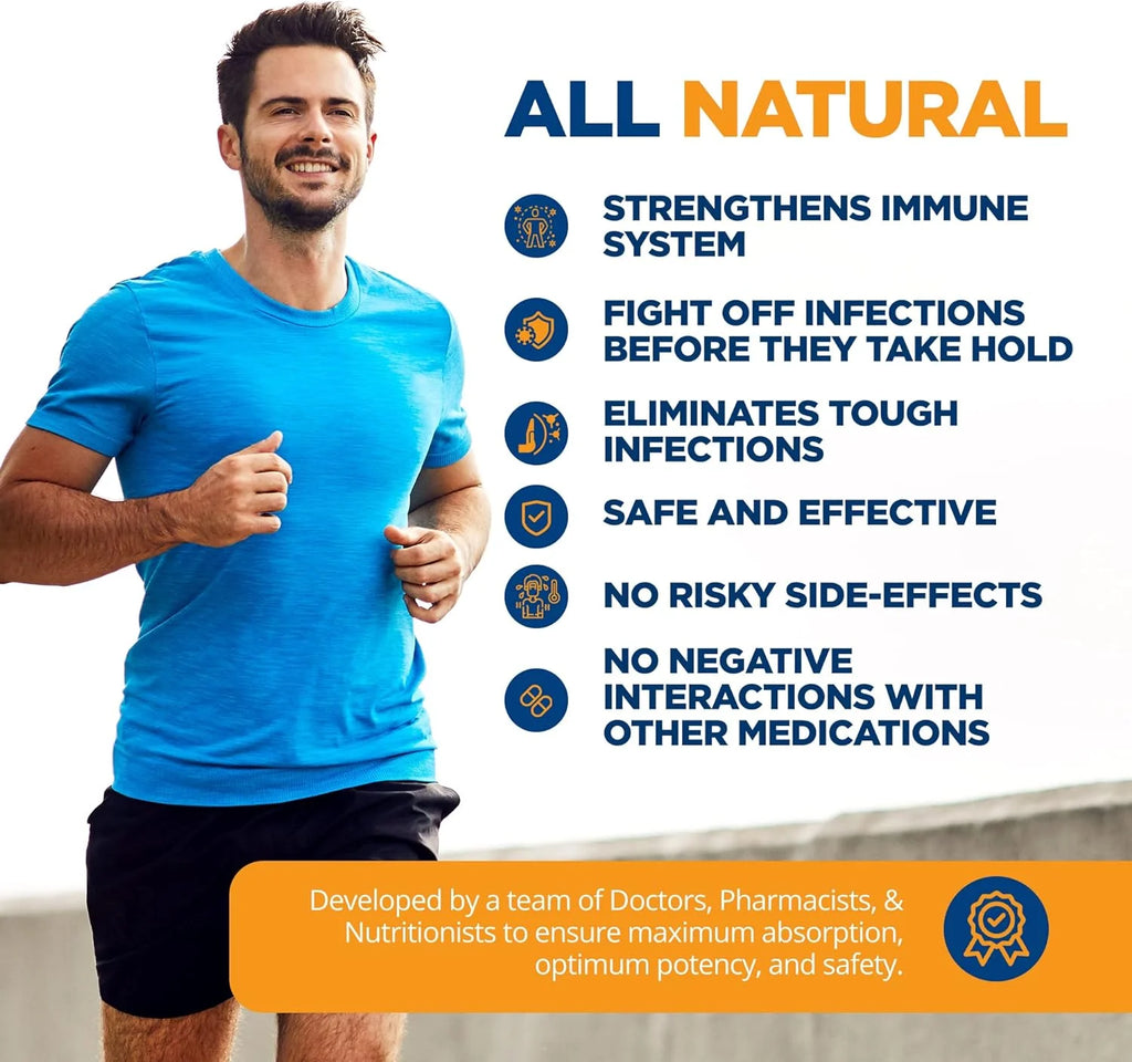All Natural Immune Support Capsules with Echinacea & Garlic Extract B909151