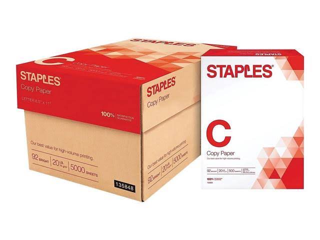 8.5x22 x 11x22 Printer Paper 20 lbs. 92 Brightness 500/Ream 10 Reams/Carton U2830