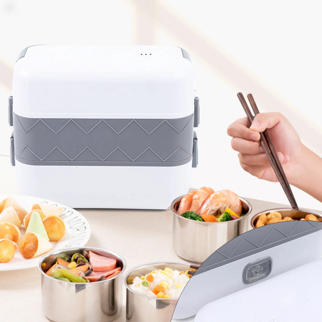 Portable Electric Lunch Box Food Heater Steamer Rice Cooker Q6297