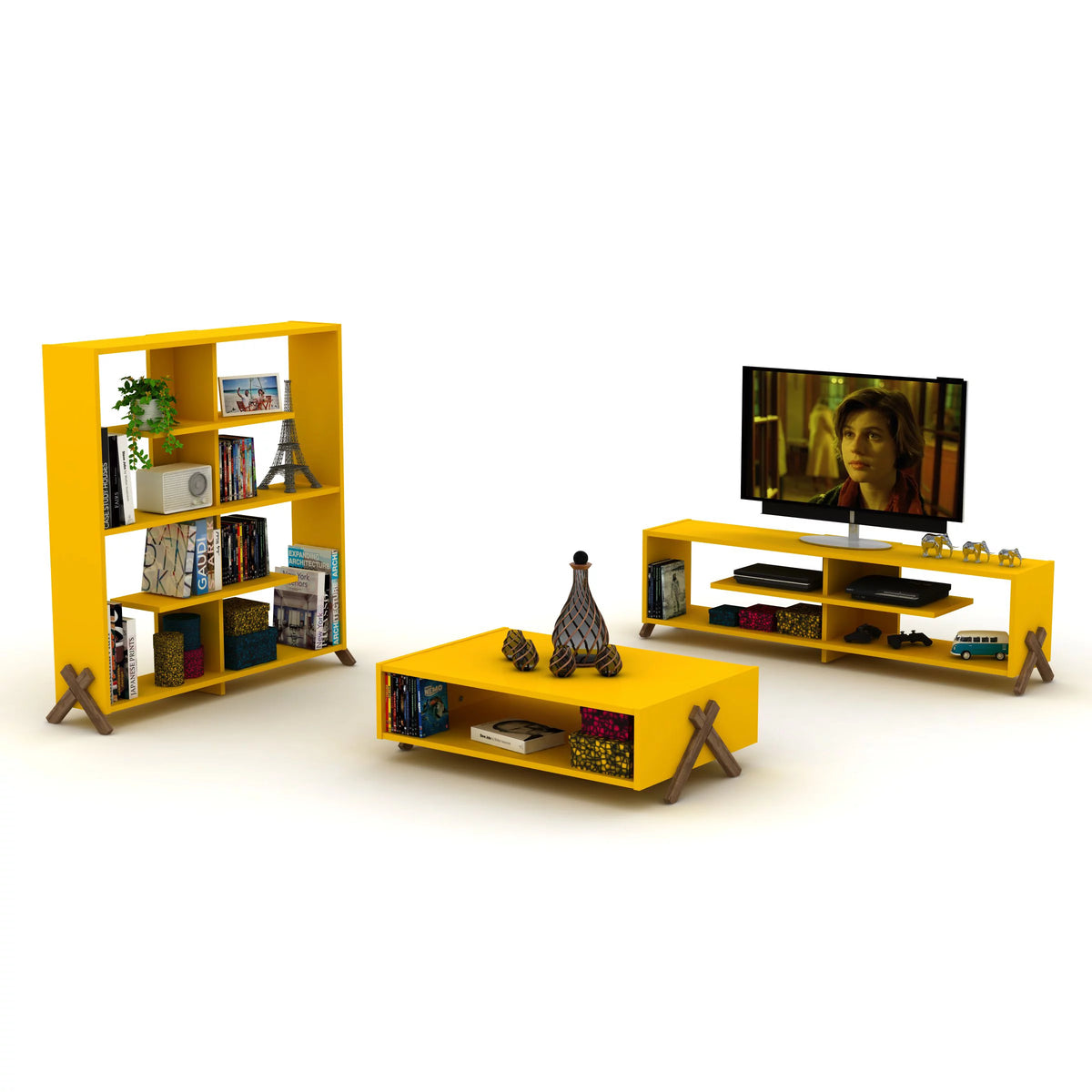 4 Tier Wood Bookshelf C288914