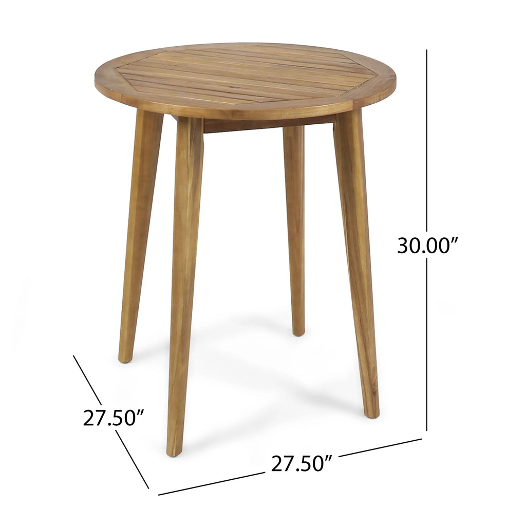 Acacia Wood Round Bistro Table G22846