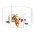 32 Inch 8 Panels Heavy Duty Metal Dog Playpen T57154