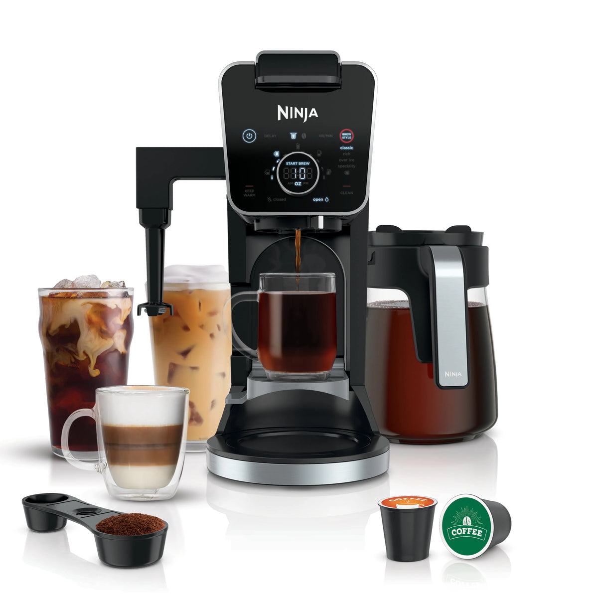 12-Cup Drip Coffee Maker with Glass Carafe K42052