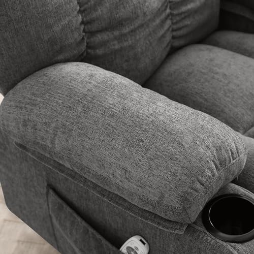 Grey Vibration Massage Heat Recliner Sofa P80331