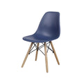 Blue Wood Legs Indoor Dining Chair U970
