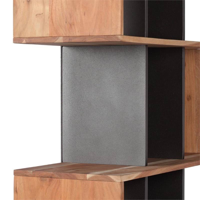 Natural Acacia Wood Bookcase Q650880