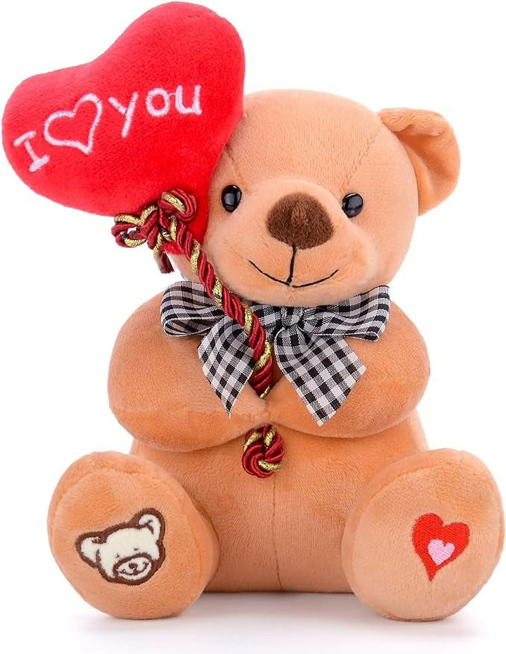 Brown 18cm Plush Teddy Bear with Heart Y824531