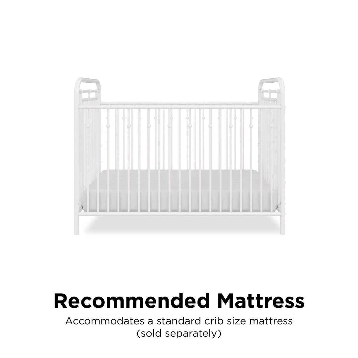 White Metal Crib K3626