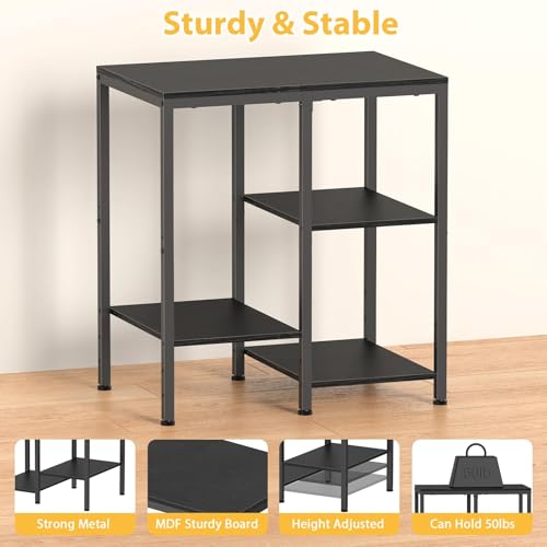 4-Tier Adjustable Metal Kitchen Storage Cart M45325