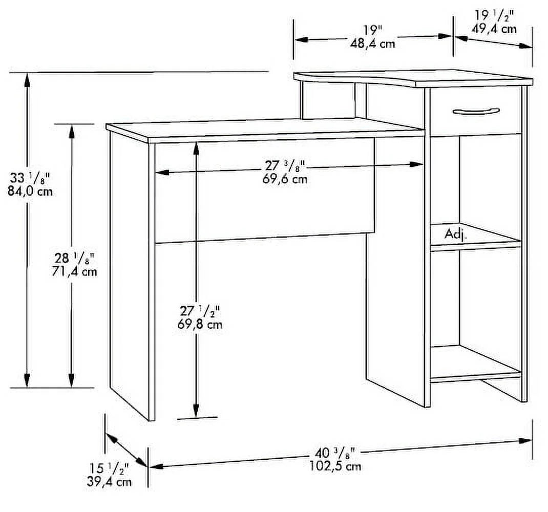 Student Desk with Easy-Glide Drawer N419