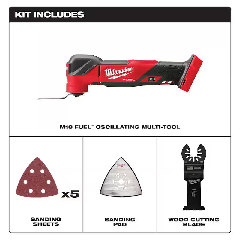 18V Cordless Brushless Oscillating Multi-Tool with Blade Kit W492