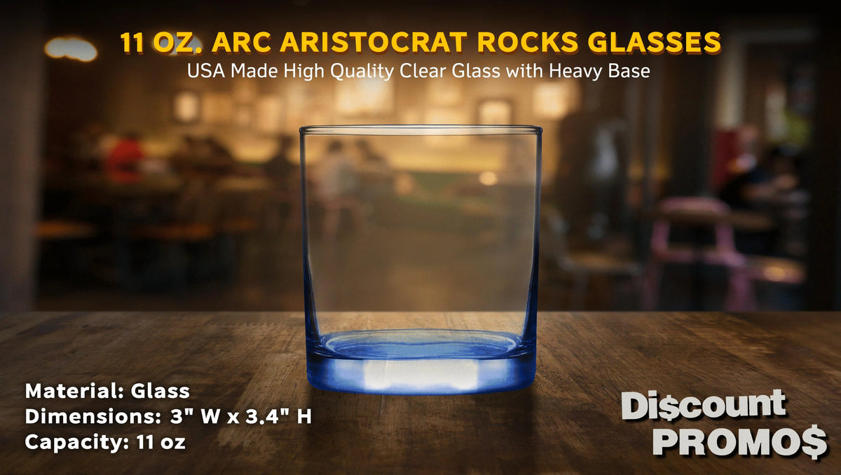 Blue 10 Pack Rocks Glasses T889