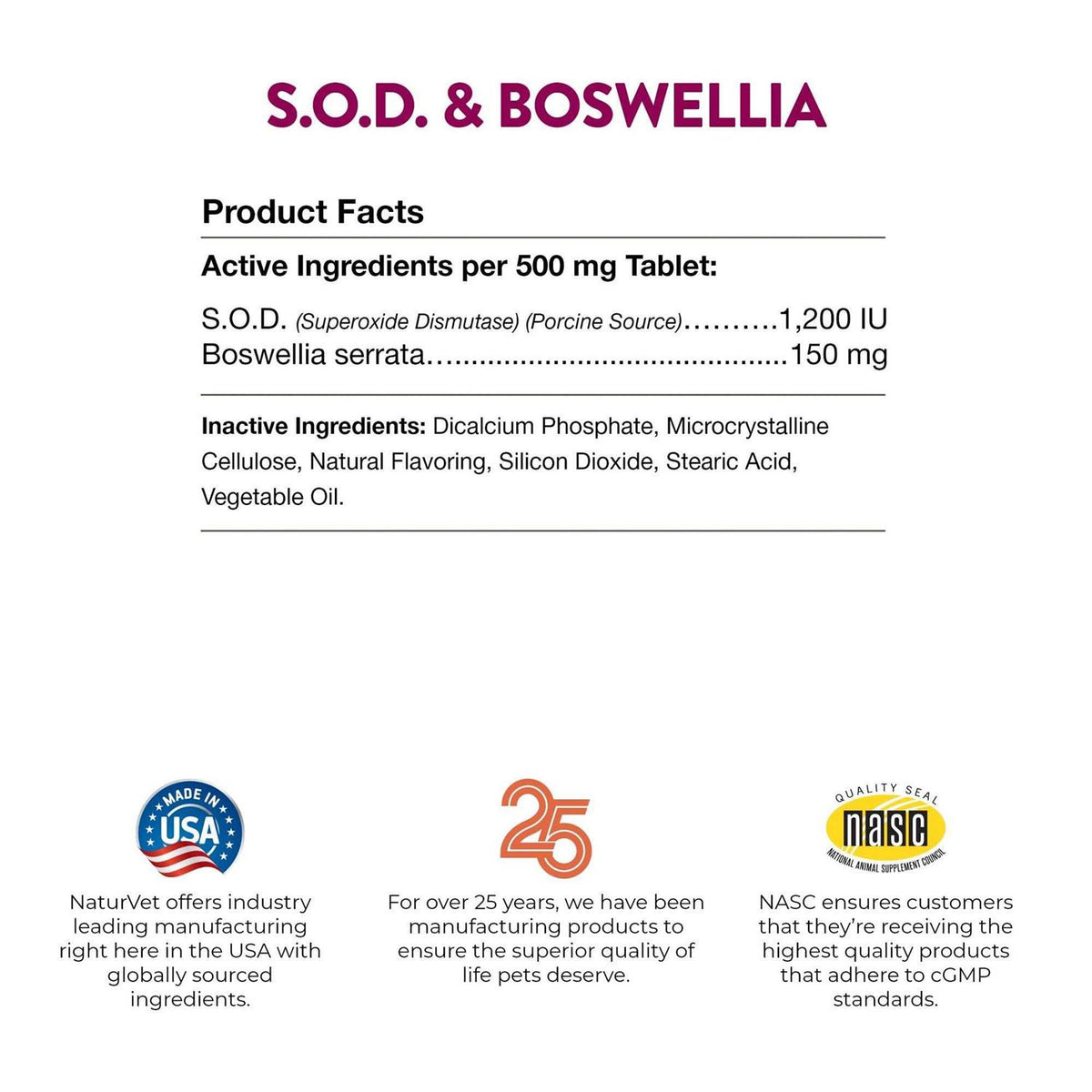 Boswellia Tablets for Dogs S623