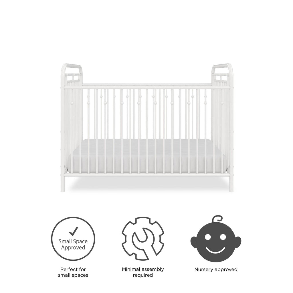 White Metal Crib K3626