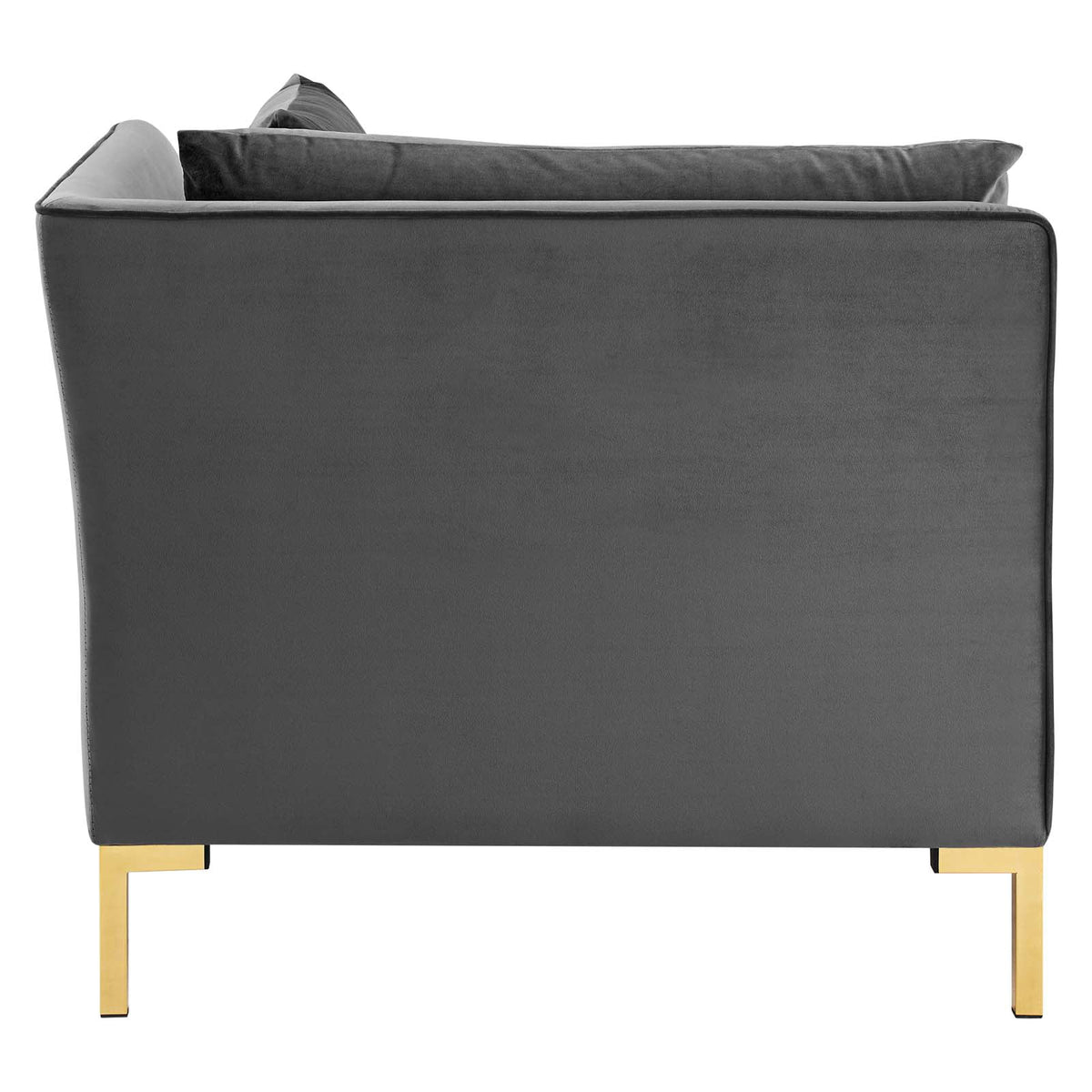 8-Piece Performance Velvet Sectional Sofa in Gray I562