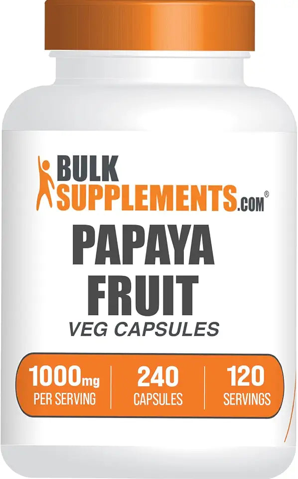Papaya Fruit Extract Capsules 1000mg 240 Count I5675