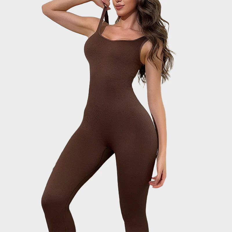 Square Neck Sport Jumpsuit A512588