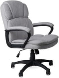 Ergonomic Upholstered Swivel Office Chair with Headrest and Armrest S137045