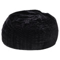 Black Faux Fur Bean Bag L402777