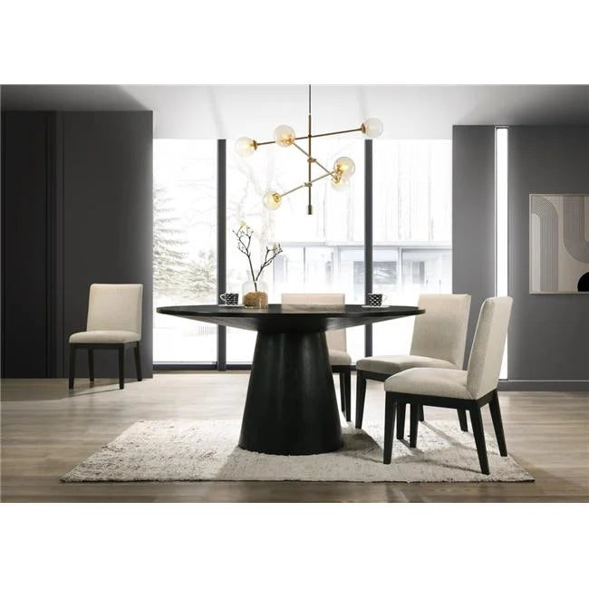 Dark Brown Round Dining Table R1807