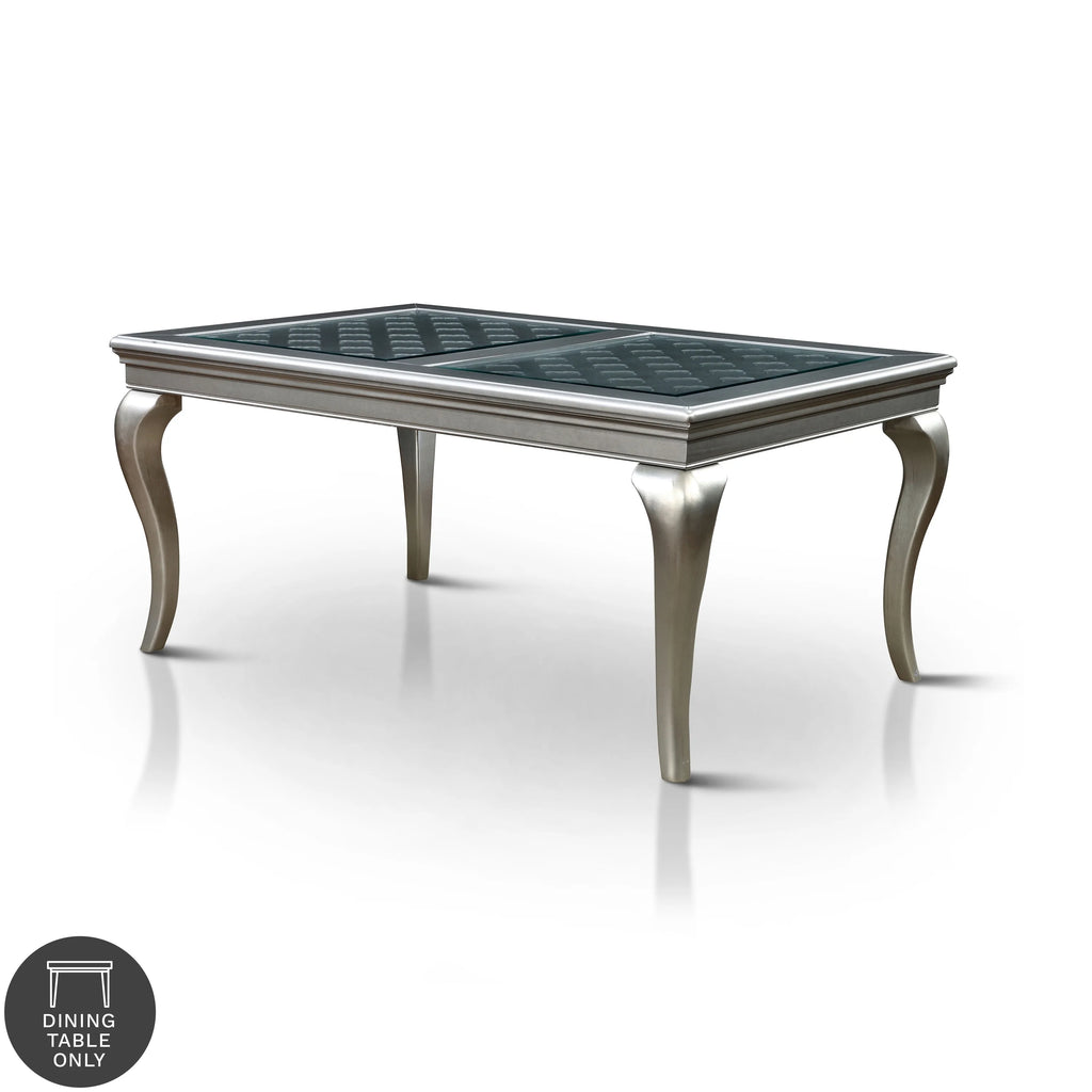 66-inch Glass Top Wood Dining Table R277052