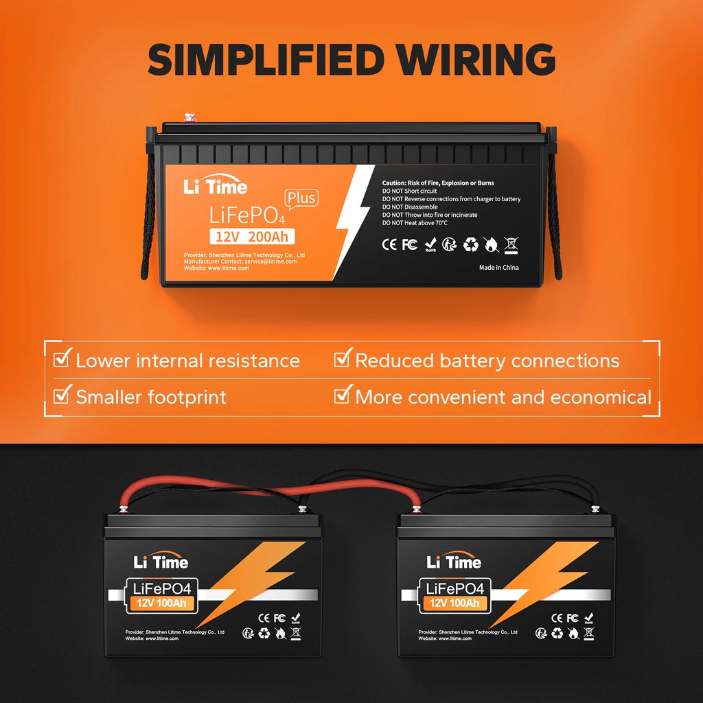 12V 200Ah Lithium LiFePO4 Battery X550586