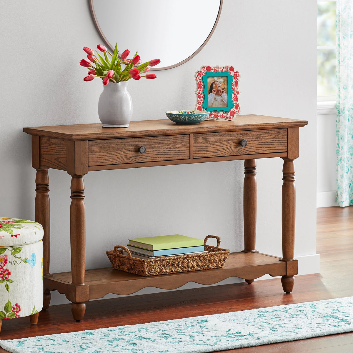 Solid Wood Frame Console Table L584