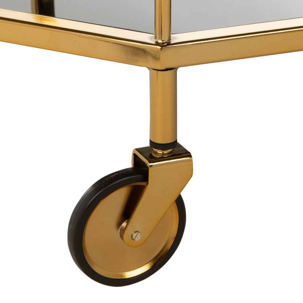 Brass 2 Tier Octagon Bar Cart R26559