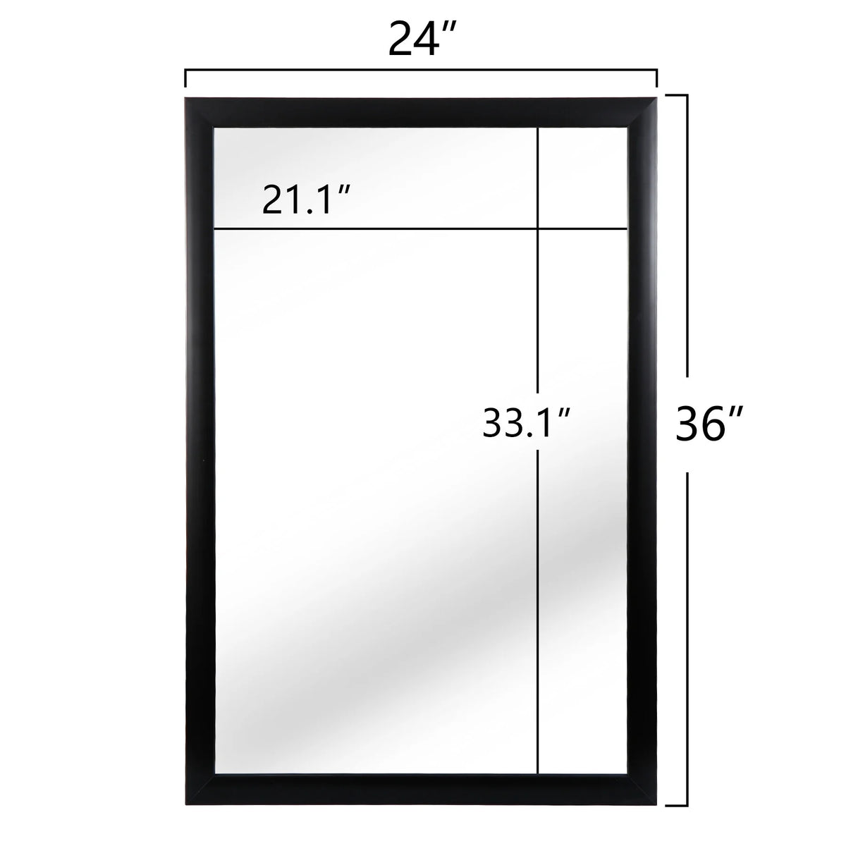 2 Pack 24''x36'' Rectangle Bathroom Vanity Wall Mirror L7179
