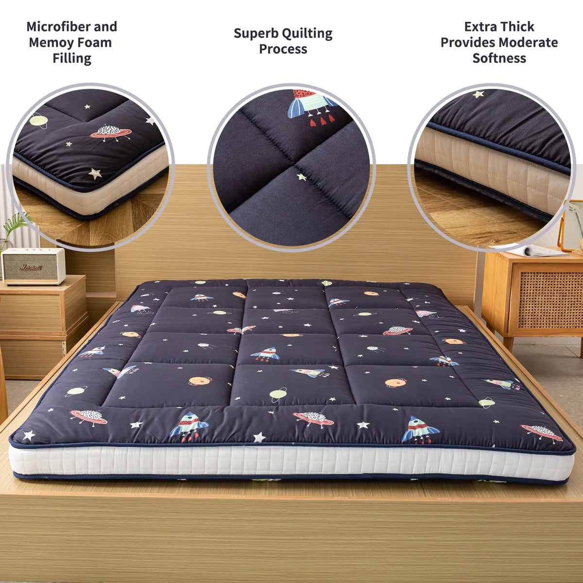 Extra Thick Folding Roll Up Floor Mattress G622