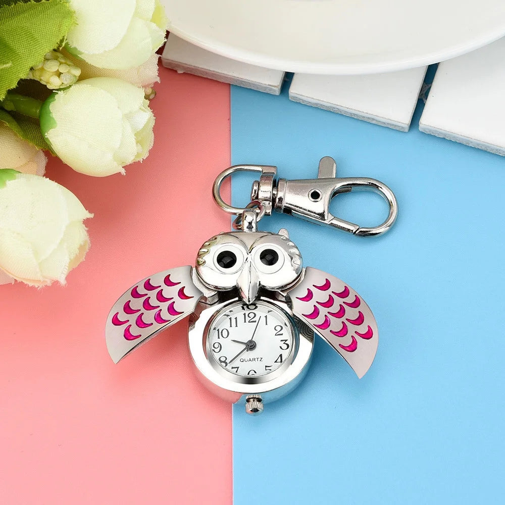Owl Watch Clip Pocket Keychain R30439
