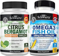 Omega 3 Fish Oil Softgels Plus 1000mg Citrus Bergamot Supplement B99936