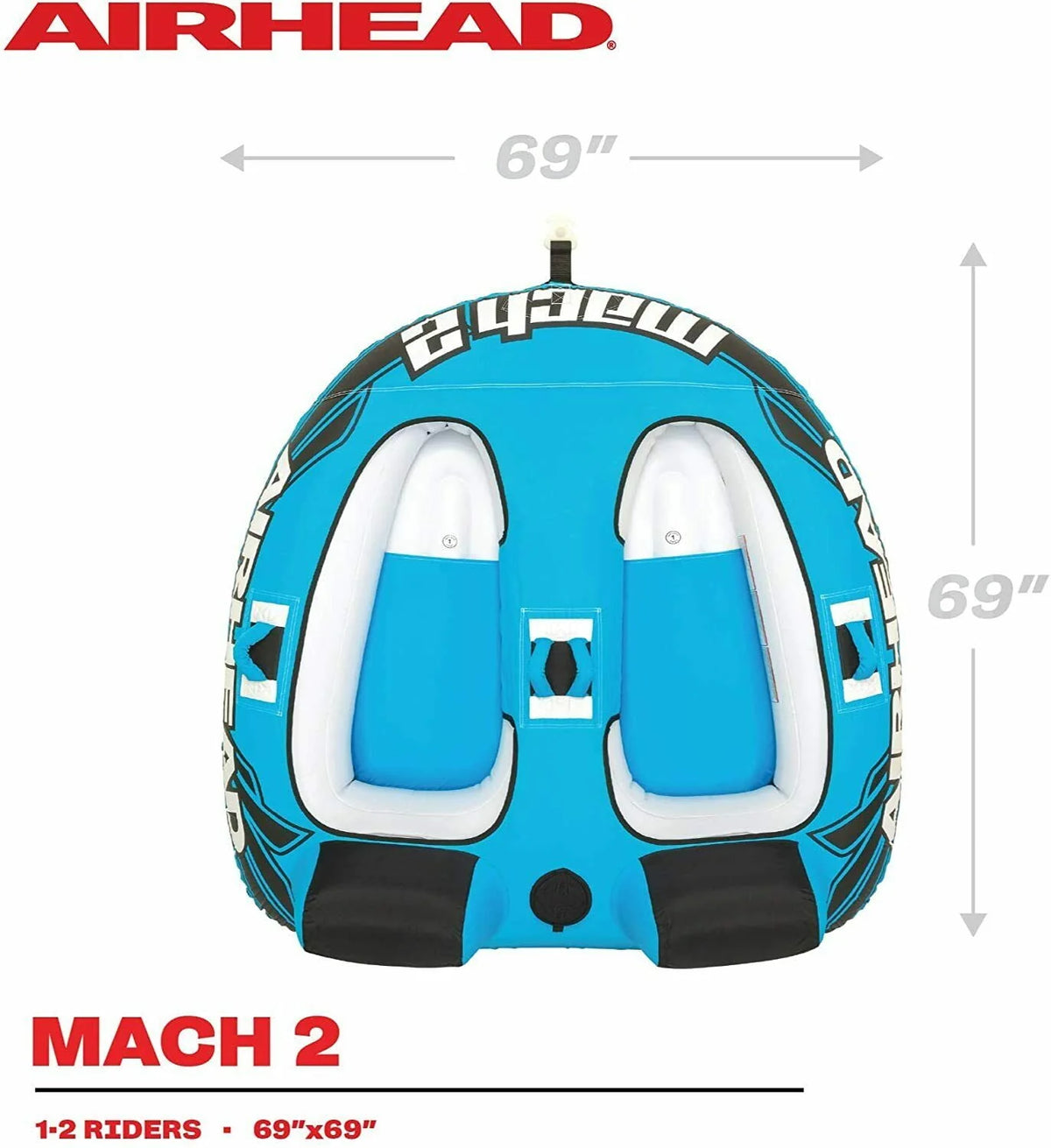 Inflatable 2 Rider Towable Tube K5163