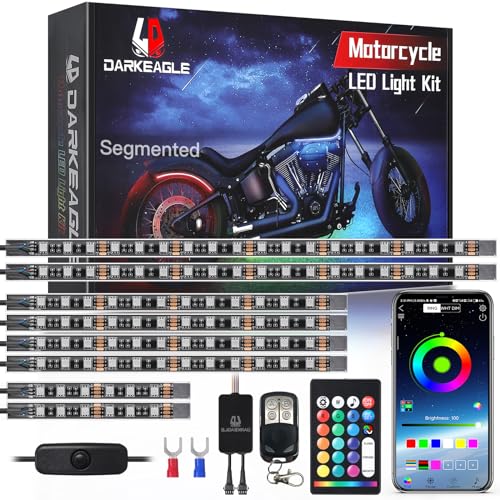 12Pcs Motorcycle LED Light Kit with Brake Light Turn Signal E874