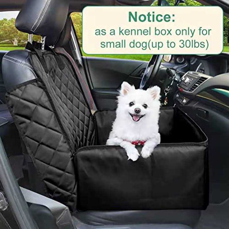 Pet Front Seat Cover Dog Booster Seat Waterproof 2 in 1 R29747